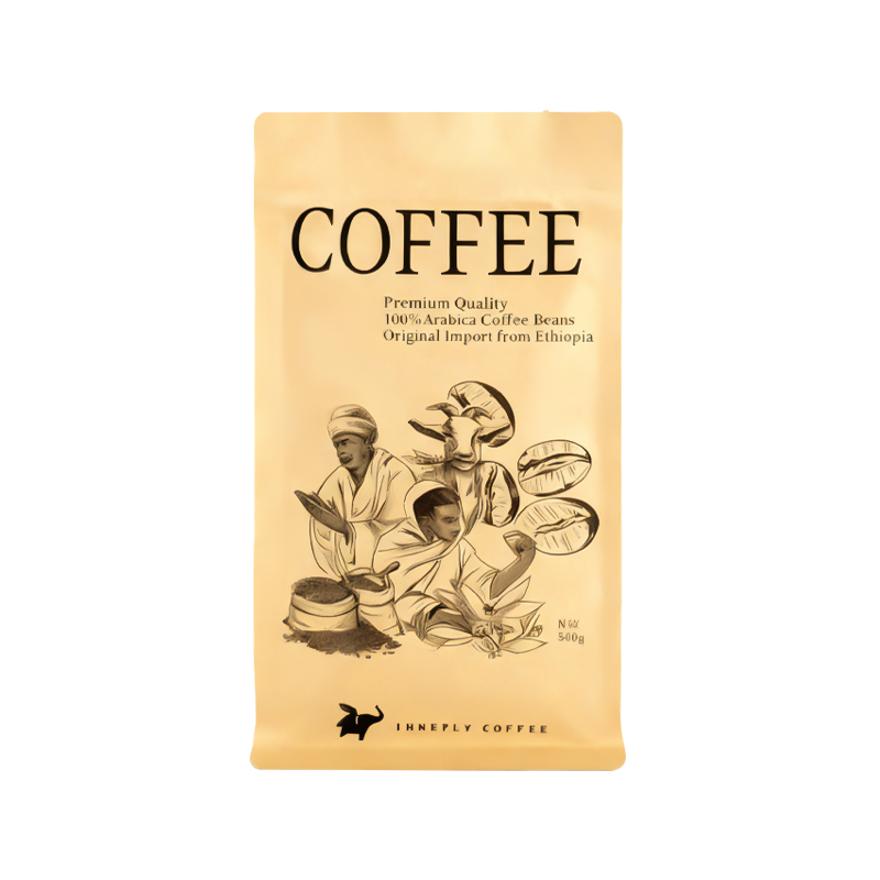 Película de bolsa compuesta multicapa a base de papel Kraft