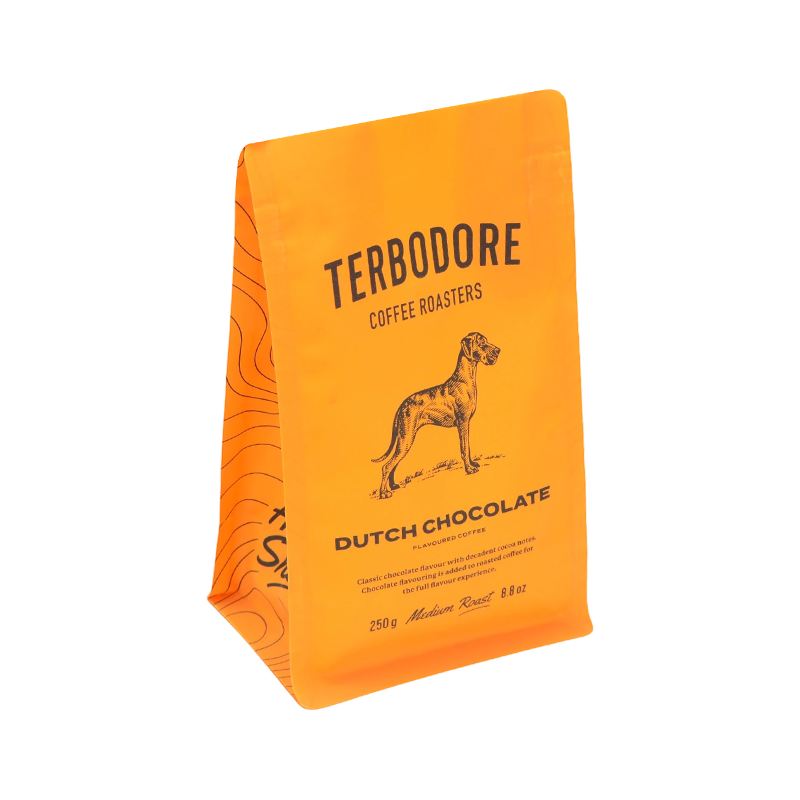 Película para bolsa de café con sello de 8 lados Kraft Paper/PLA/PHA