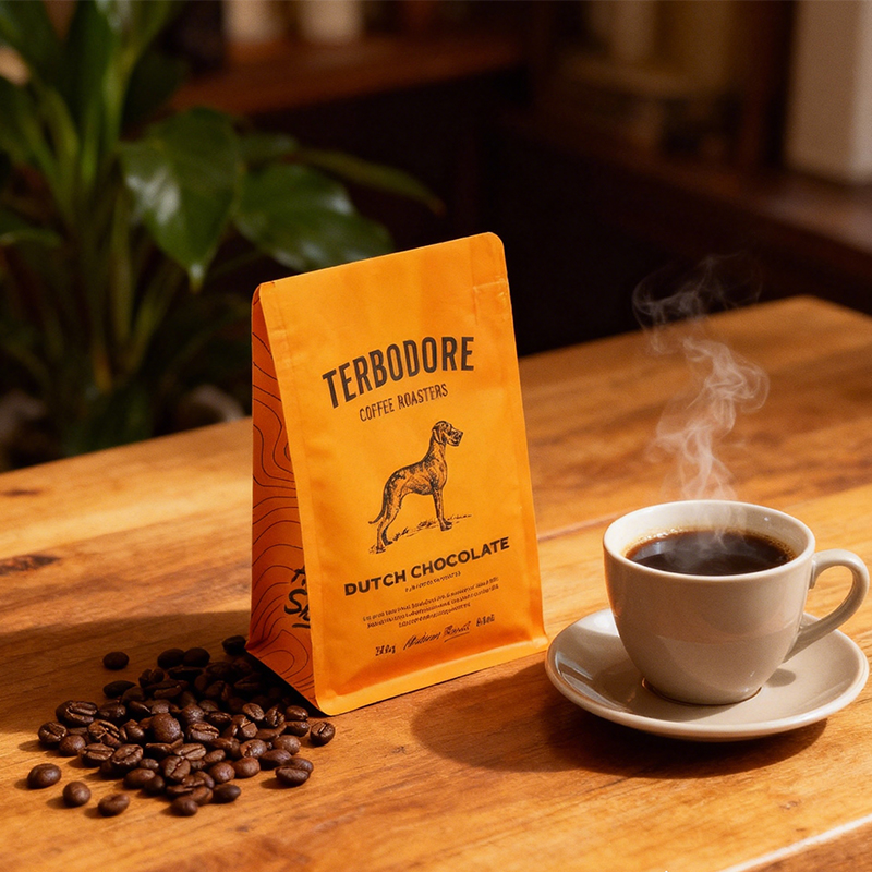 Película para bolsa de café con sello de 8 lados Kraft Paper/PLA/PHA