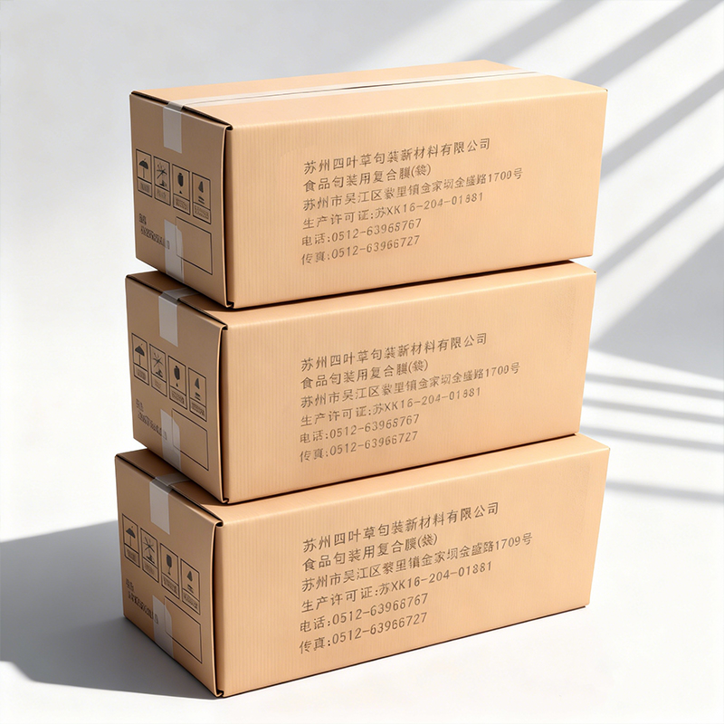 Caja corrugada de papel Kraft