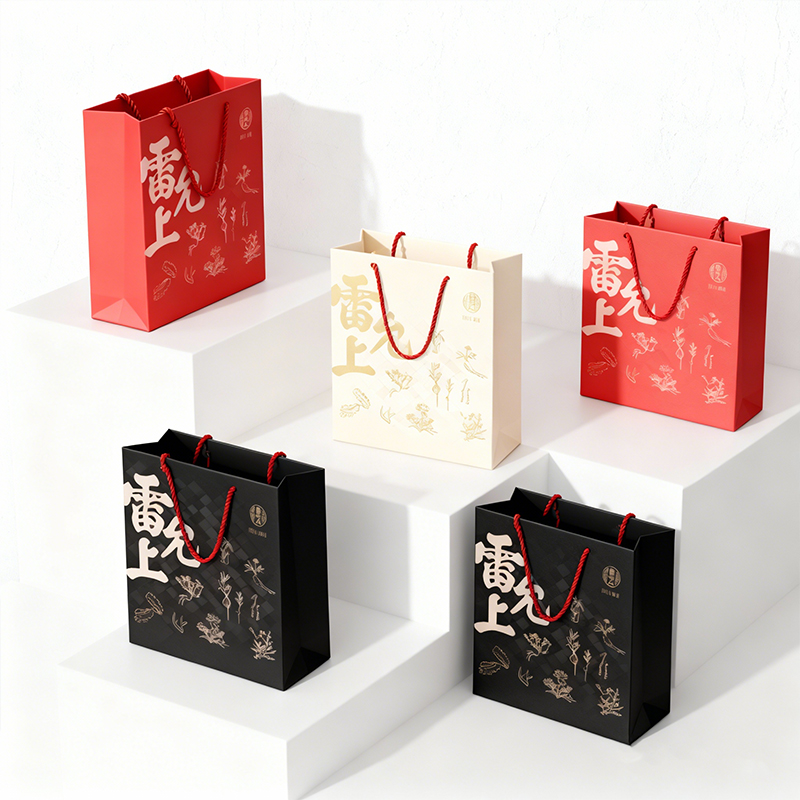 Bolsa de transporte de papel de cartón blanco