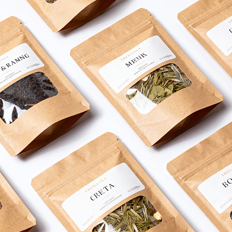 Película compuesta multicapa a base de papel Kraft para bolsas de envasado de té a base de hierbas