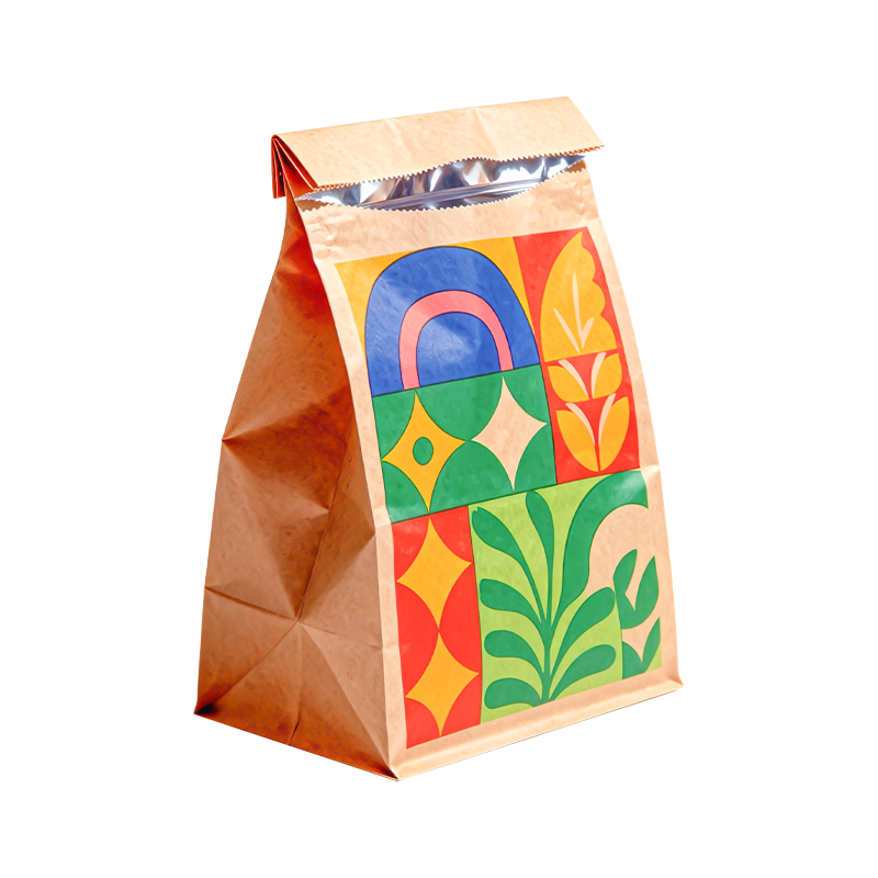 Película compuesta multicapa a base de papel Kraft para bolsas de comida para llevar