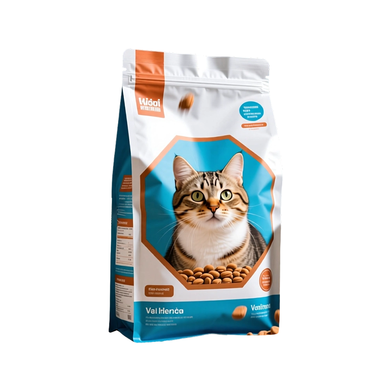 Bolsa protectora multicapa de PET/AL/PE con sello de ocho lados para comida para gatos
