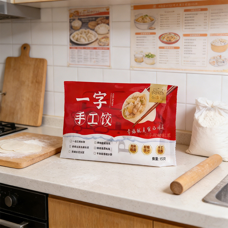 Bolsa tipo almohada con sellado trasero